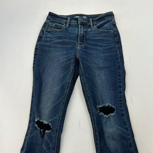 Old Navy Women’s Rockstar Super Skinny Jeans Distressed Size 0 - Picture 2 of 9
